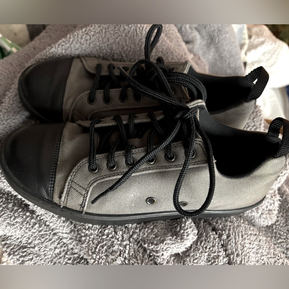 WOOBIES Men’s MOD-1 OD GREEN Canvas  Shoe Low Top Lace Up Size 6.5 Men 8 Women - Picture 2 of 10